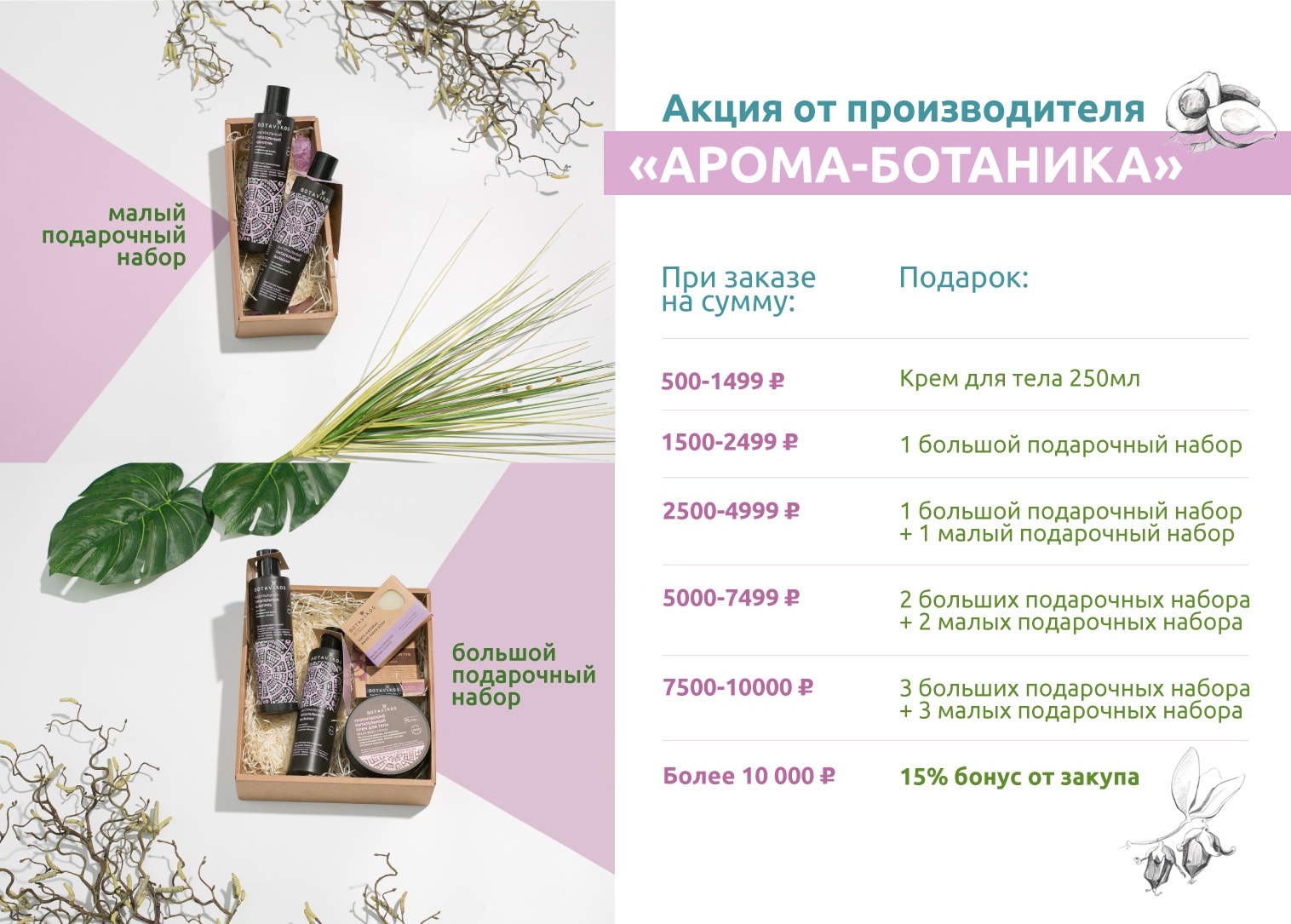 Условия акции Арома Ботаника