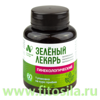 Фитокомплекс Гинекологический Зеленый лекарь ПЭТ банка, капс. 0,47 г №60  "Алтайский нектар"