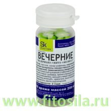 Вечернее (Валериана+Мята+Мелиса)  БАД, № 50 драже х 200 мг 510