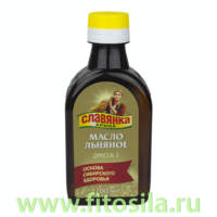 Льняное масло пищевое "Славянка Арина" 0,2 л, марка "Компас Здоровья"